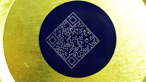 铜盖二维码_打标机，雕刻机，切割机，焊接机